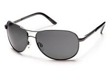 Suncloud Women's Pilot Metal Sunglasses by Smith Optics -Gunmetal/Polarized Gray