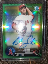 2016 BOWMAN CHROME PROSPECTS AUTOGRAPH GREEN REFRACTOR NATE SMITH #/99 ANGELS