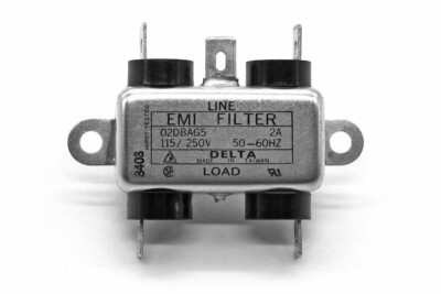 Lot of Vtg (80s) Single Phase (115V/250VAC/2A) EMI Line Filters (3