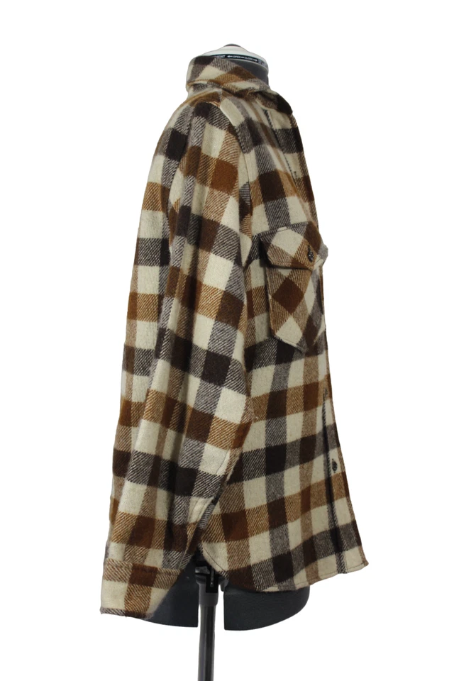 Camisa de caza vintage años 50 60 L.L.Bean mujer a cuadros botón delantero lana 12 Foto 4 de 4