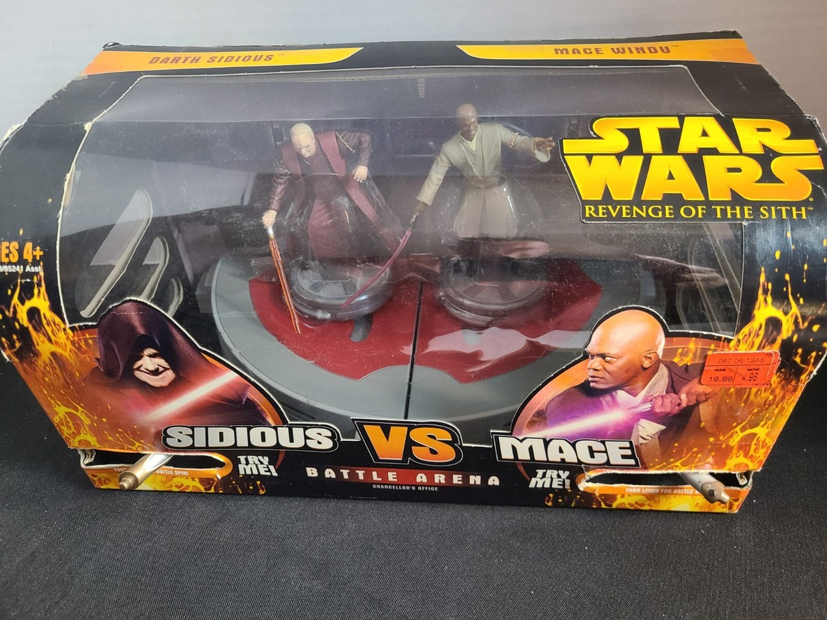 Darth Sidious Vs Mace Windu Star Wars Battle Arena Set Darth Sidious