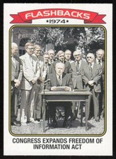 2023 Topps Heritage News Flashbacks Freedom of Information Act #NF-9
