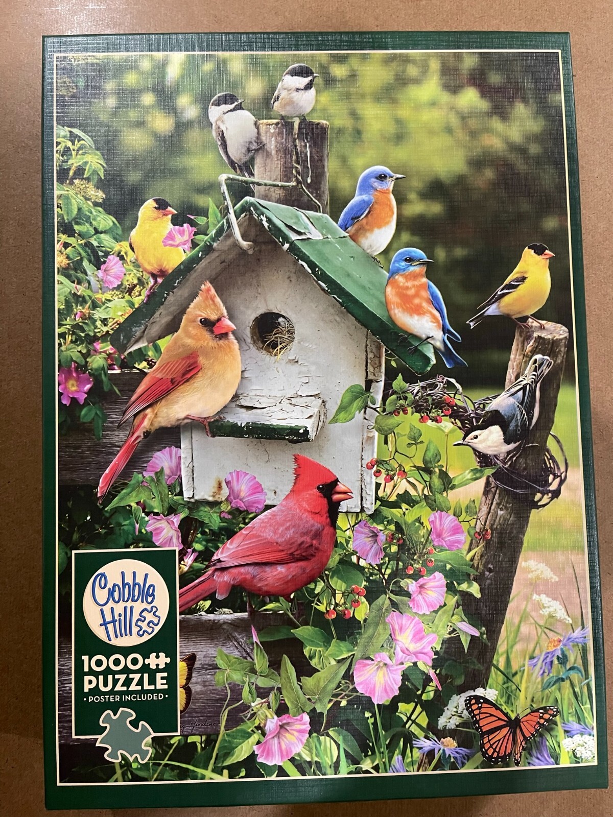 Cobble Hill 1000 piece puzzle called Summer Birdhouse
