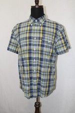 Tommy Hilfiger Sz XL Slim Fit Colorful Plaid Lightweight Short Sleeve Shirt