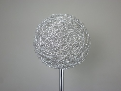 Moderne Halogen- LED Stehleuchte Alissa Alu-Drahtgeflecht Standlampe Dekolampe - Bild 38 von 44