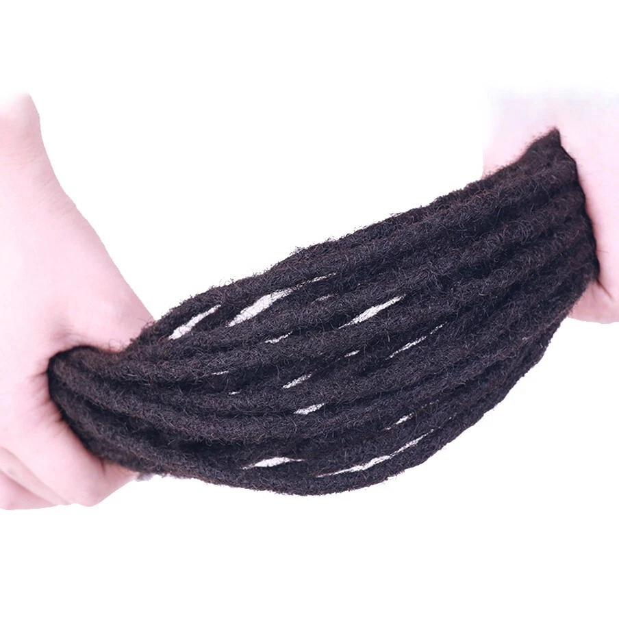 100% Human Hair Dreadlocks Extension Permanent Locs Real Afro