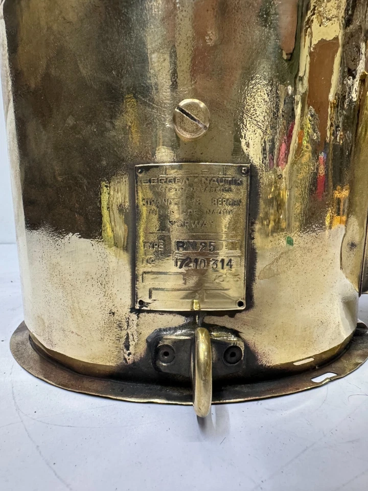 Brújula original BERGEN NAUTIK navegación de colección hecha en Noruega rara Foto 4 de 4