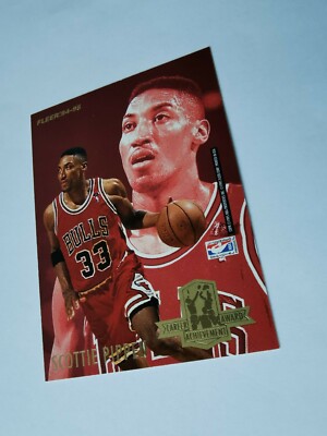 SCOTTIE PIPPEN 94/95 Fleer Career Award HAKEEM OLAJUWON CHICAGO BULLS