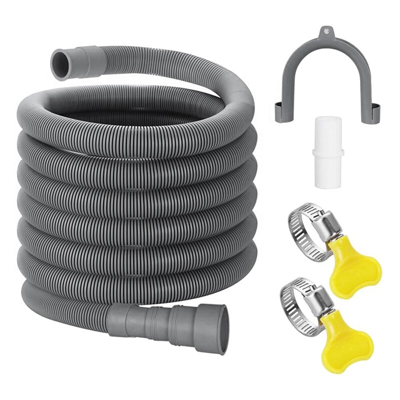 Drain Hose Extension Set Universal Washing Machine Hose 10Ft, Include Bracket Ho