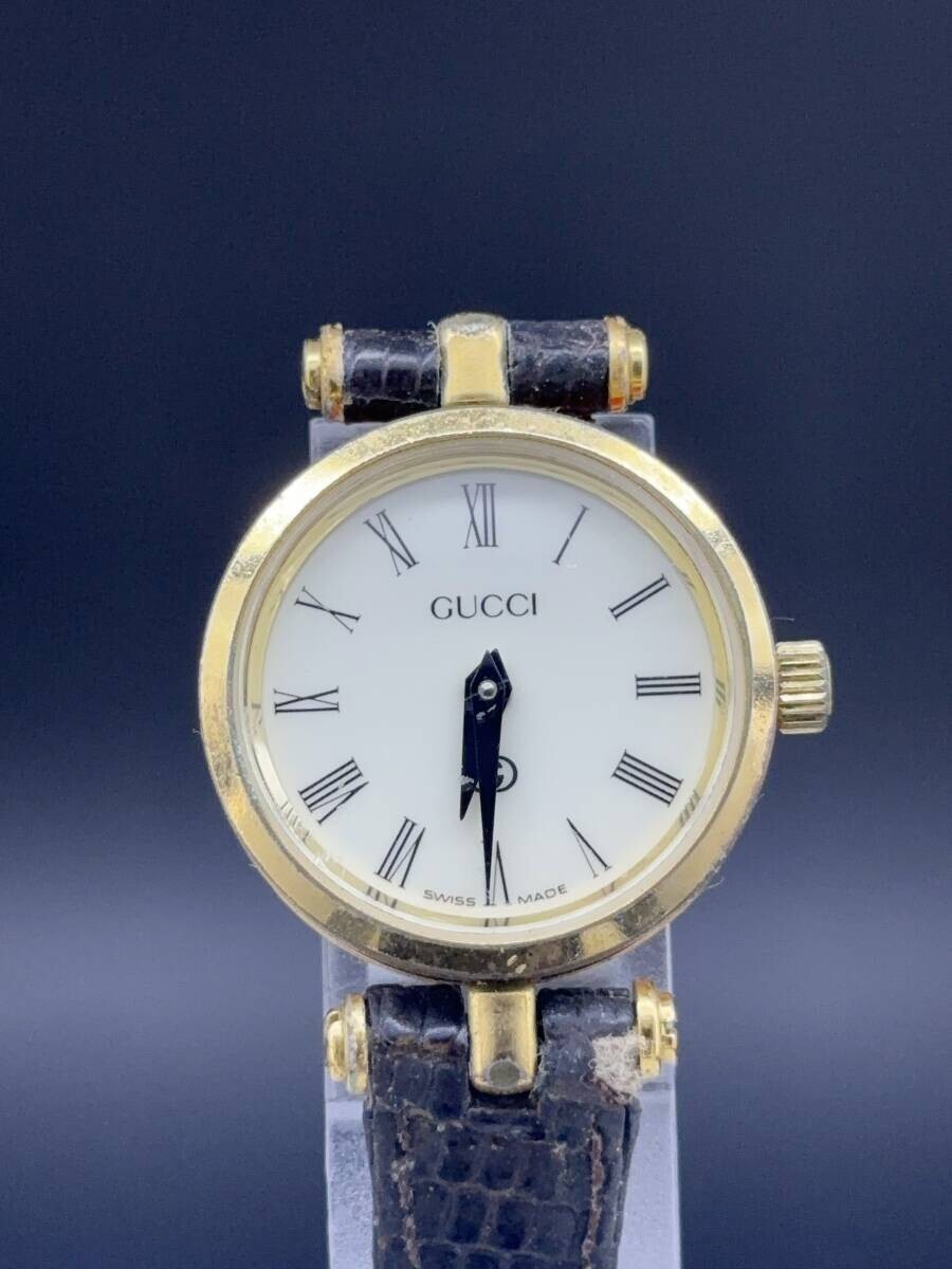 良品 GUCCI ローマン ラウンド ゴールド レディース腕時計 875 【公式 良品 GUCCI ローマン ラウンド ゴールド レディース腕時計 875 【公式