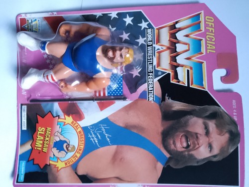 WWF hasbro hacksaw jim duggan wrestling figure MIB...