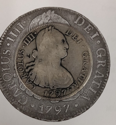 1797 MEXICO SILVER 8 REALES CAROLUS 1111 DEL GRATIA TP-3515 | eBay