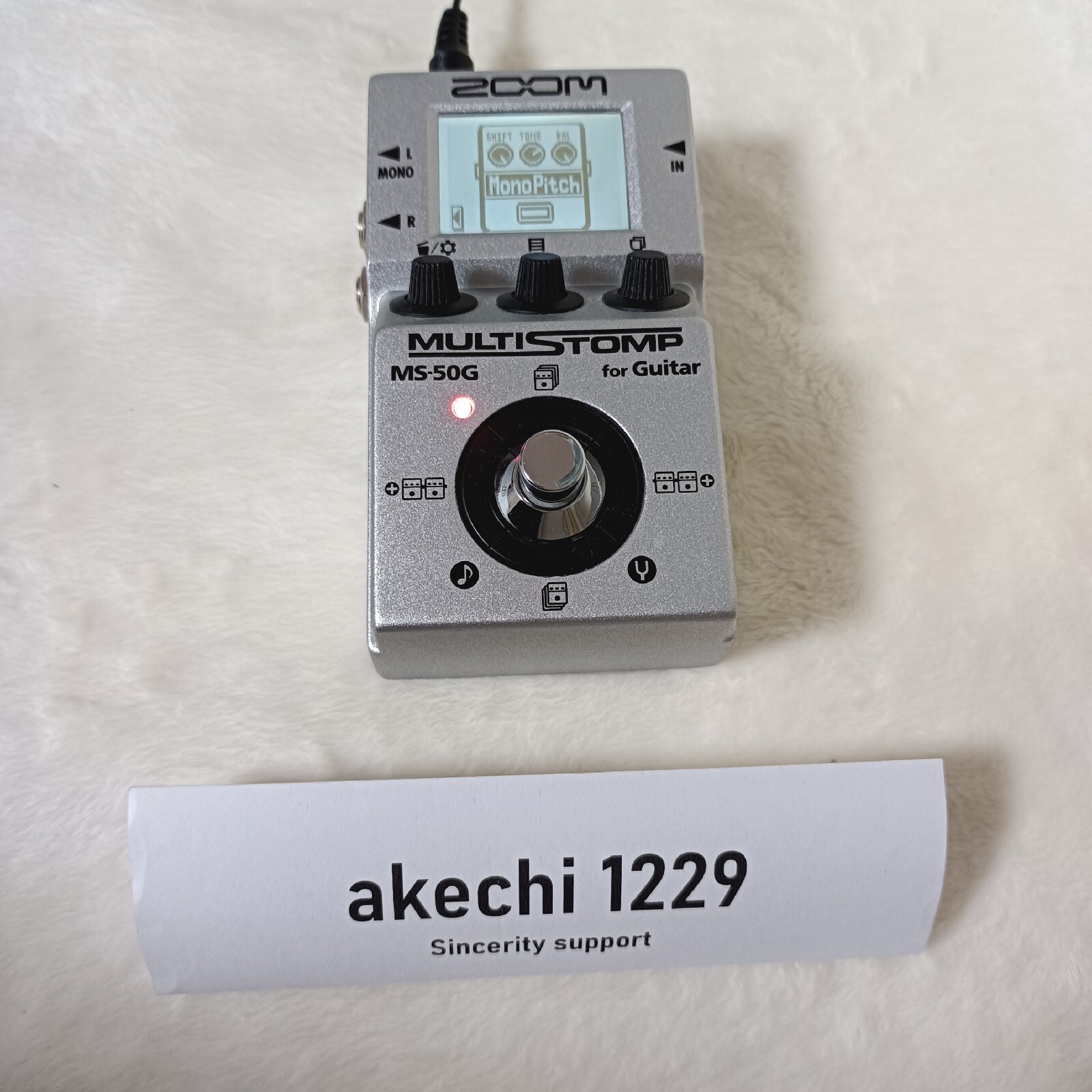 Zoom MS-50G Multi Stomp Guitar Effect Pedal Tested From Japan Used