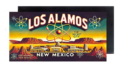 Los Alamos New Mexico FRIDGE MAGNET advertisement travel (2 x 4 inches, wood)