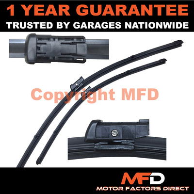 FOR PEUGEOT PARTNER MK2 2008- DIRECT FIT FRONT AERO WIPER BLADES PAIR 26'' + 16''