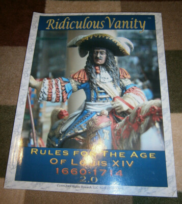 Ridiculous Vanity 2nd edition rules for late 17th Century by Hoplite Research