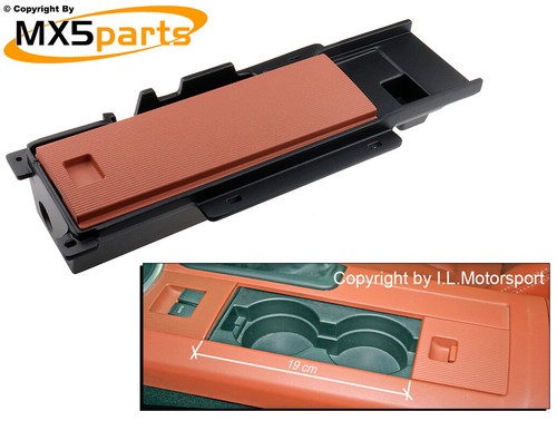 MX5 Tan Centre Console Storage Tray Box & 12V Socket Mazda MX-5 Mk3 NC ...