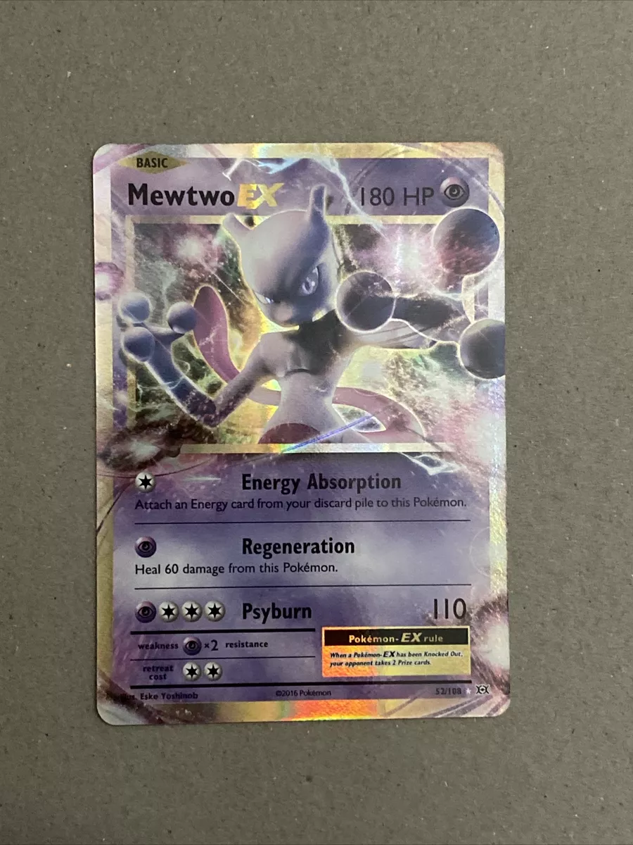  Pokemon - Mewtwo-EX (52/108) - XY Evolutions - Holo : Toys &  Games