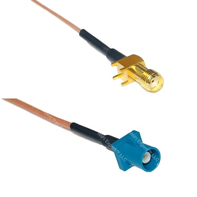 RG178 SMA Female PCB to Fakra Z Male Coax RF Cable USA-Ship