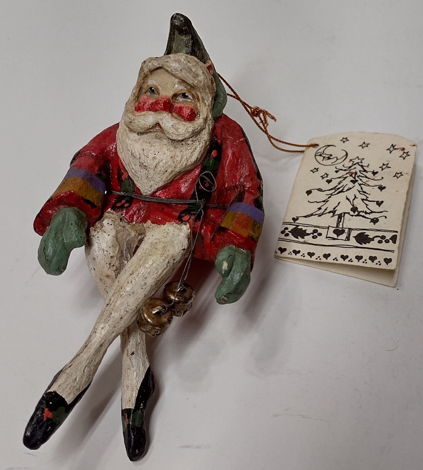 HOUSE OF HATTEN 1989 The Enchanted Forest Santa Shelf Sitter With
