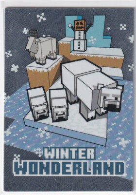 Panini Minecraft Time to Mine Trading Cards Karte Nr. 46 Winter Wonderland