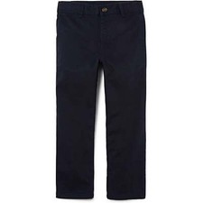 The Children's Place Straight Chino Pants Boys Size 8 Slim Black Cotton