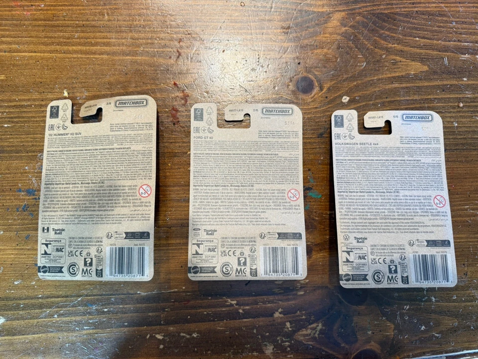Matchbox 2024 Candy Series Ford GT 02 HUMMER, VOLKSWAGEN BEETLE 4X4 - Imagem 2 de 2