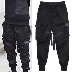 black cargo joggers mens