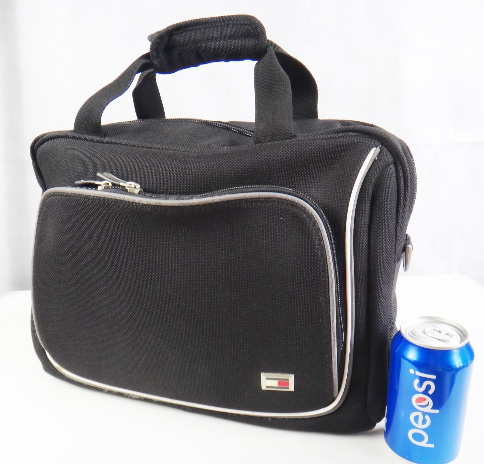 Tommy Hilfiger NEGRO Nylon Bolsa de Lona Gimnasio Equipaje de Mano De Colección Viaje Portátil