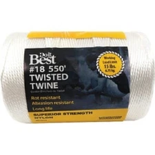 (24)-Do it Best #18 x 550 Ft. White Filament Nylon Twisted String Twine 301612
