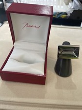 Baccarat Insomnight Med Ring Silber verspiegelt Kristall Gr&ouml;&szlig;e Neu in Box Gr&ouml;&szlig;e K1/2