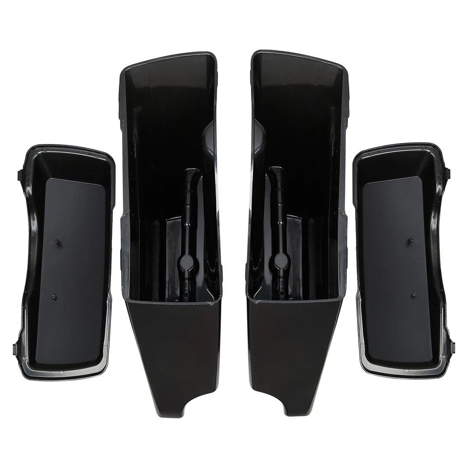Alforjas extendidas estiradas de 5"/soporte de conversión apto para Harley Softail 84-13 Foto 4 de 4