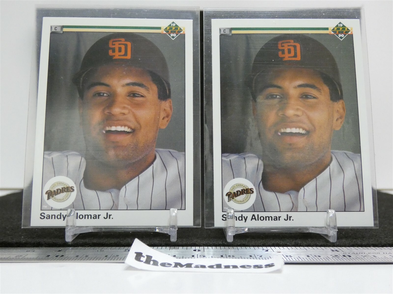 Two (2) 1990 Upper Deck Sandy Alomar Jr Baseball Cards #655 San Diego  Padres | eBay