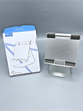 Tablet Stand Holder Adjustable, Desktop Aluminum Grey