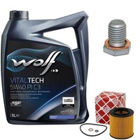 MotoröL Set 5W40 5 Liter + ÖLfilter + Schraube FüR Bmw 1Er 3Er 5Er X1 X3 6Er X5