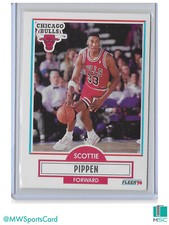 Scottie Pippen 1990 Fleer Basketball #30 Chicago Bulls