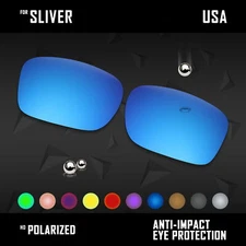 Anti Scratch Polarized Replacement Lenses for-Oakley Sliver Edge OO9413 Frame