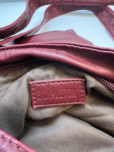 Scarleton Crossbody Bag Purse Handbag Burgundy Deep Red Faux Leather H133 - Picture 17 of 20