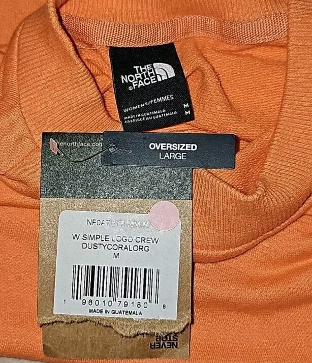 売れ筋商品|||ノースフェイス パーカー・スウェットシャツ アウター レディース Simple Logo Crew Sweatshirt - Women's Dusty Coral Orange North Face Womens Simple Logo Crew Sweatshirt Dusty Coral