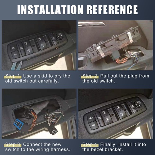 Interruptor de ventana eléctrica principal delantero izquierdo para Mercede-Benz C300 GLC300 C43 2015-2018 - Imagen 4 de 12