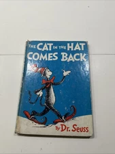 FIRST EDITION Dr Seuss Cat in the Hat Comes Back Very Early Print 1958 Good