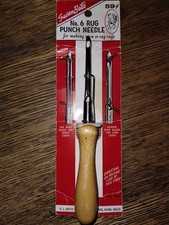 VINTAGE Susan Bates No. 6 RUG PUNCH NEEDLE For Making Yarn or Rag Rugs 7421
