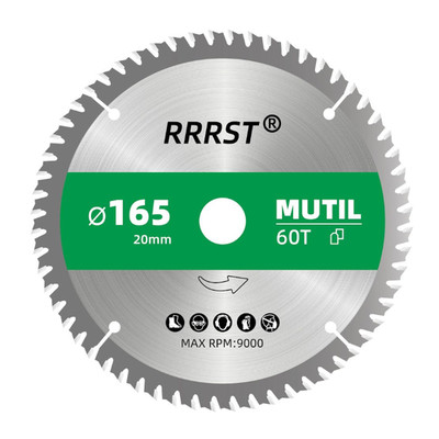 Kreissägeblatt 165 mm 60 Zähne für Holz Metall Laminat präzise Schnitte