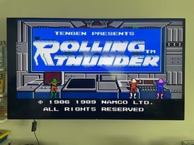 Rolling Thunder (Nintendo NES) Authentic Cleaned Tested Work