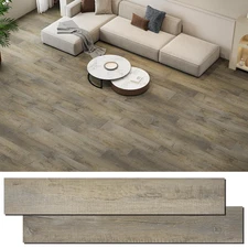 Peel and Stick Floor Tile Vinyl Flooring, Waterproof Plank Flooring 36-Pack 54 S
