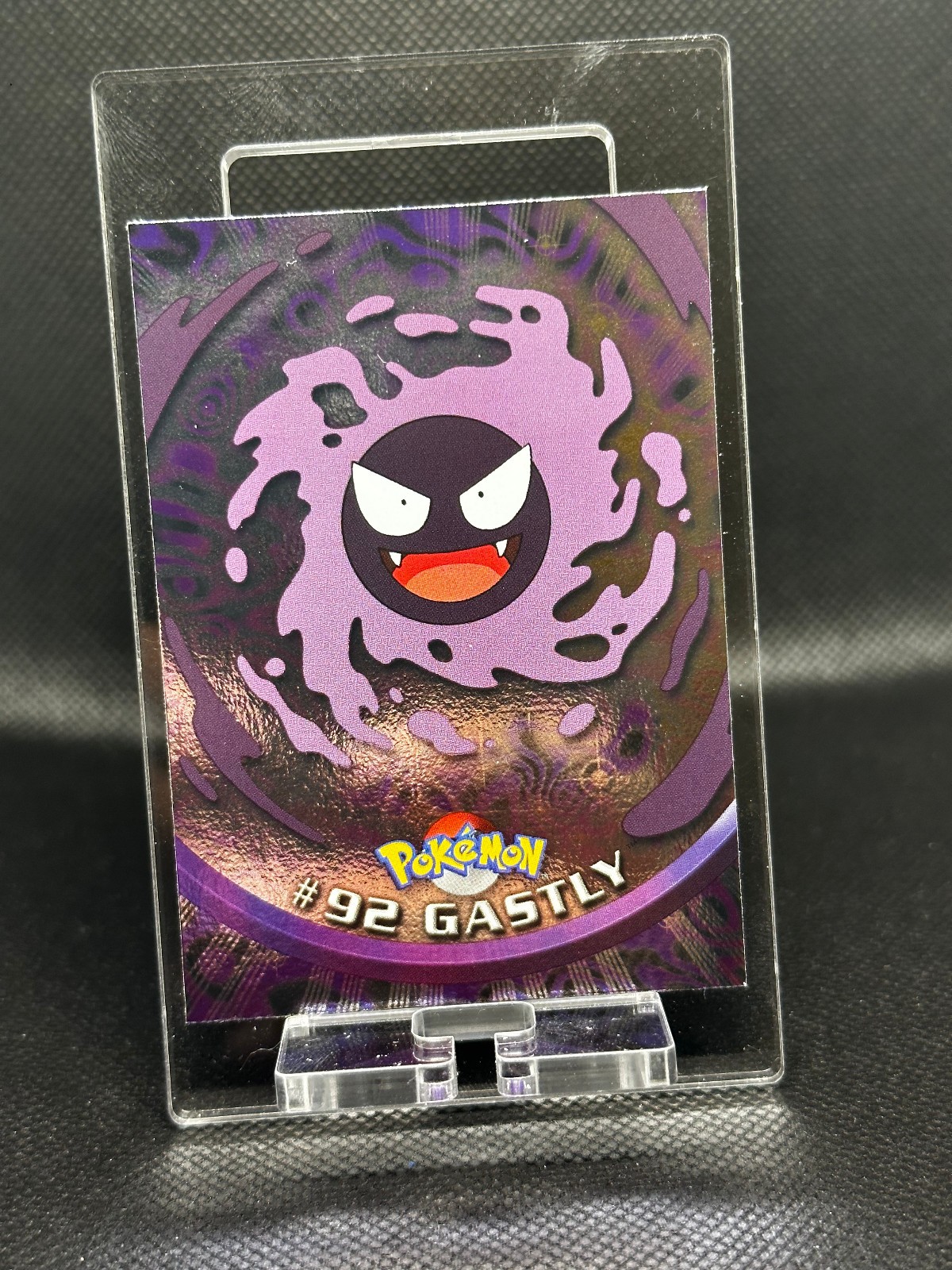 Gastly # 92 - 1999 Pokemon Card Topps Blue Label Holo Foil - LP