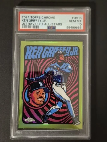 2024 Topps Chrome Ultraviolet All-Stars Ken Griffey Jr #UV-15 PSA 10 Mariners
