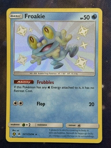 Froakie Shiny Holo Rare Hidden Fates: Shiny Vault SV11/SV94 NM