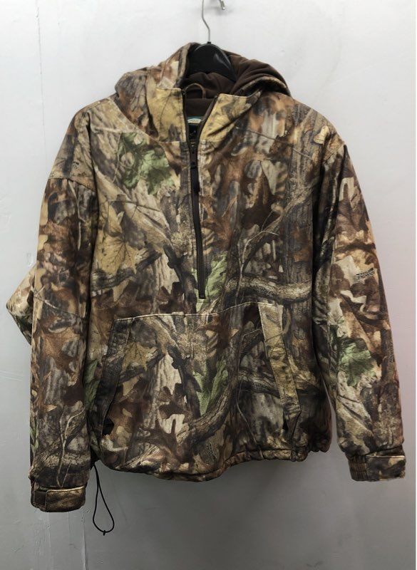 Cabela's Men's Dry-Plus Insulated Camo Hooded Half-Zip Pullover Jacket Sz 3XL