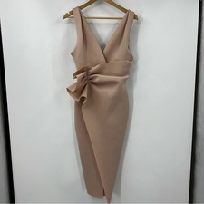 ASOS Elegant Blush Pink/Nude Sleeveless Dress Size 8
